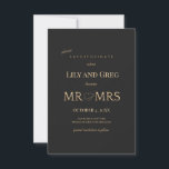 Herr och fru Spara datumet anmälan<br><div class="desc">En elegant och formell save the date-annonsering i svart och guld. (Vektor skapad av rawpixel.com - www.freepik.com). Kortet är lätt att anpassa med din text, teckensnitt och typsnittsfärg. Inte exakt vad du letar efter? Alla våra produkter kan utformas för att passa dina behov utan extra kostnad. Kontakta oss helt enkelt...</div>