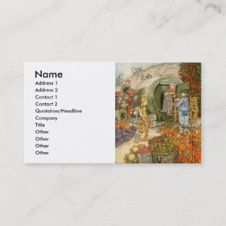 Herr och Fru vinäger hemma Visitkort