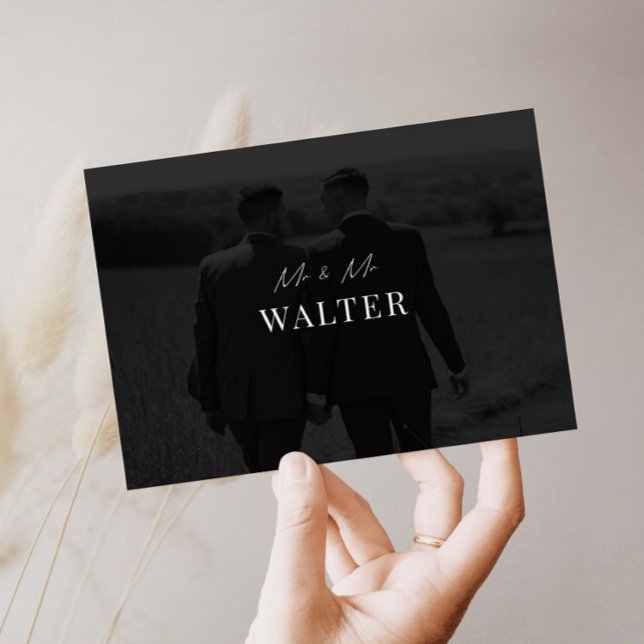 Herr och herr Bröllop, tack för ert kort (Skapare uppladdad)