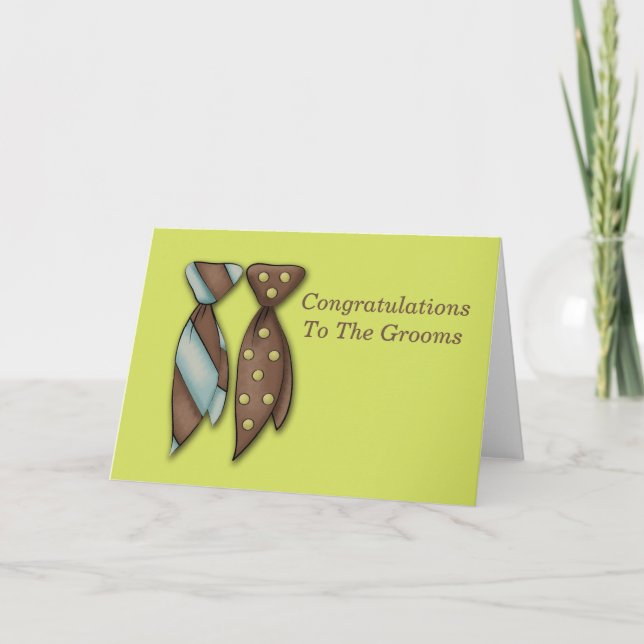 Herr och herr, två grupper Bröllop Kort (Framsida)
