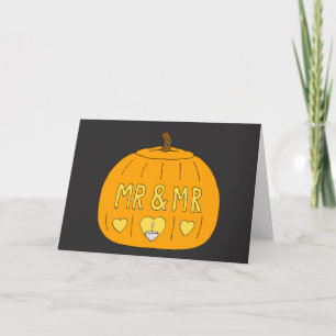 Herr och Romance. Herr Halloween bög Kort