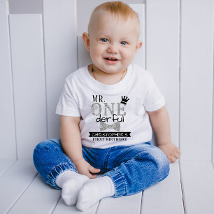 Herr ONederful 1-årsdag Barn T-shirt