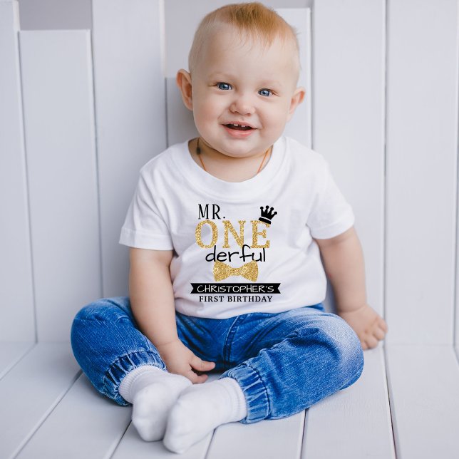 Herr ONEderful 1-årsdag T Shirt (Skapare uppladdad)