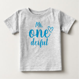 Herr Onederful baby första födelsedag T Shirt