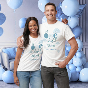 Herr Onederful Blå Molnfamilj Matchande Födelsedag T Shirt