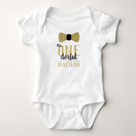 Herr ONEs födelsedagskjorta i svart och falskt gul T Shirt