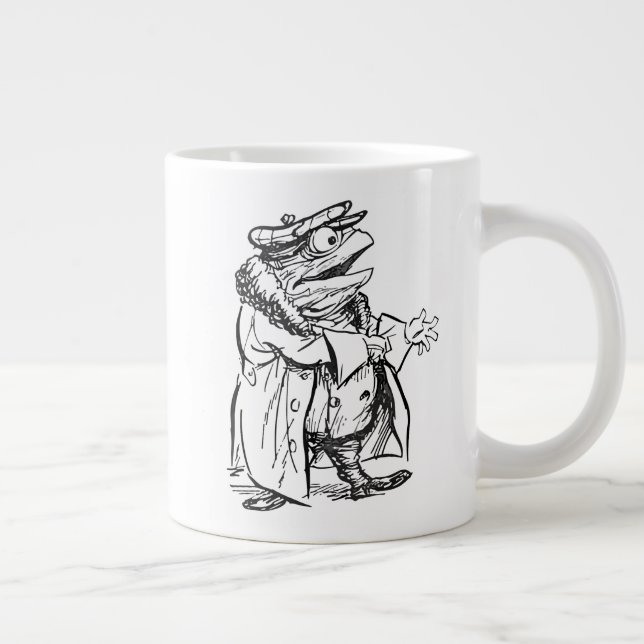 Herr Padda Förbereder sig för Åktur - Wind In the  Jumbo Mugg (Höger)