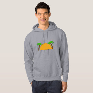 Herr Palmträd Skjorta Hoodie