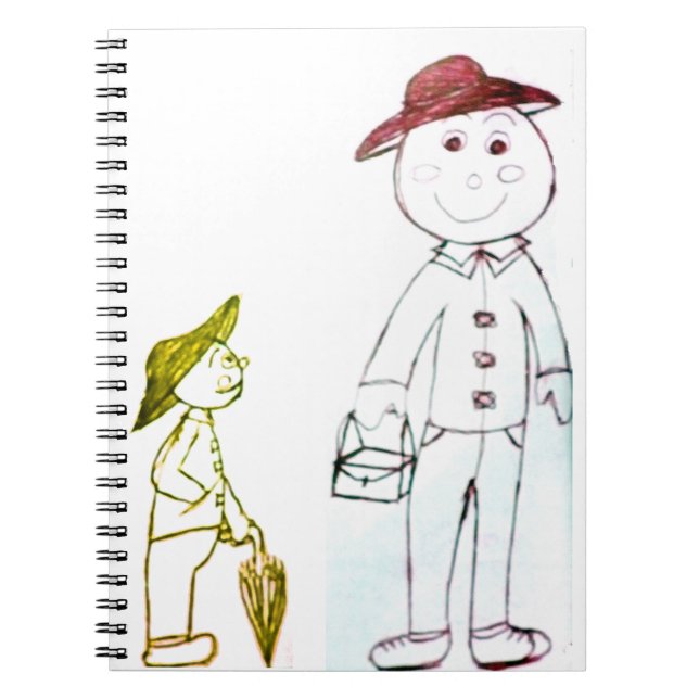 Herr Paraply och hans andra vän Anteckningsbok (Framsidan)