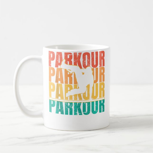 Herr Parkour Freerunning Kaffemugg (Vänster)