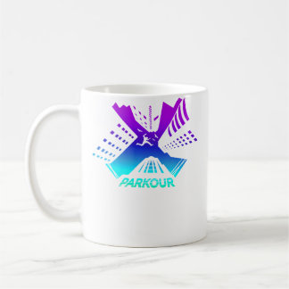Herr Parkour Sport För Trendge Parkour Sportart Kaffemugg