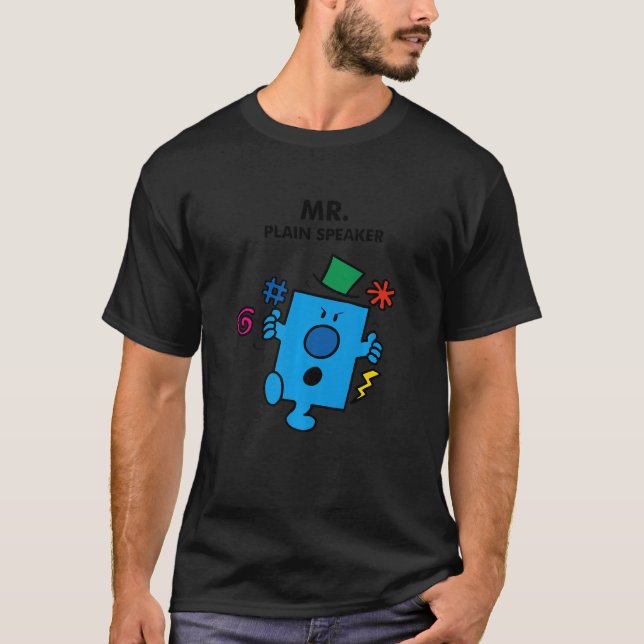 Herr Plain Speaker  Herr Grinig T Shirt (Framsida)