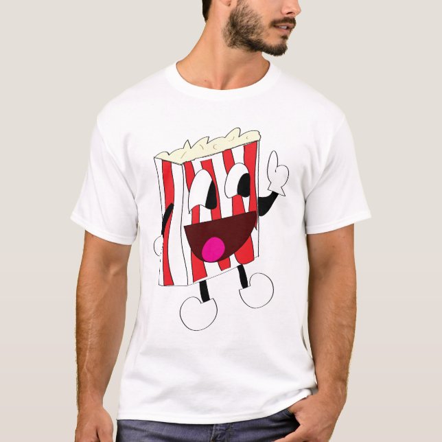 Herr Popcorn Tee Shirt (Framsida)