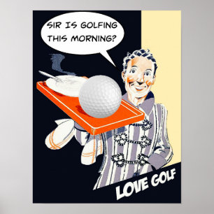 Herr Poster Golfing