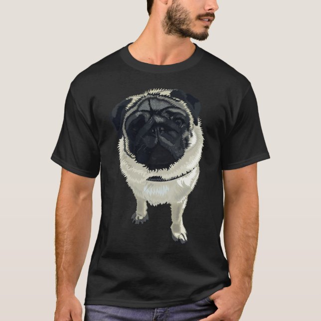 Herr Pug T Shirt (Framsida)