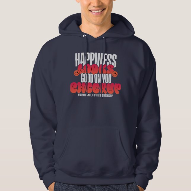 HERR PULLOVER-HUUVA FÖR GLADA MINNEN  HOODIE (Framsida)