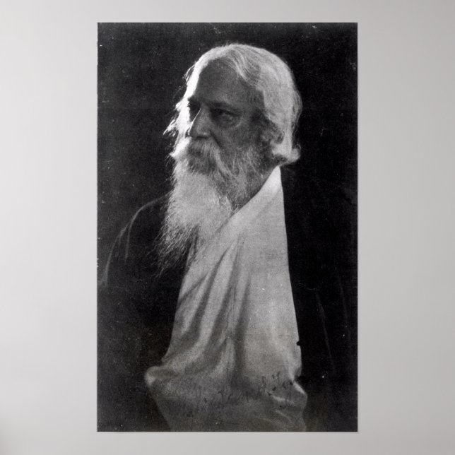 Herr Rabindranath Tagore Poster (Framsidan)