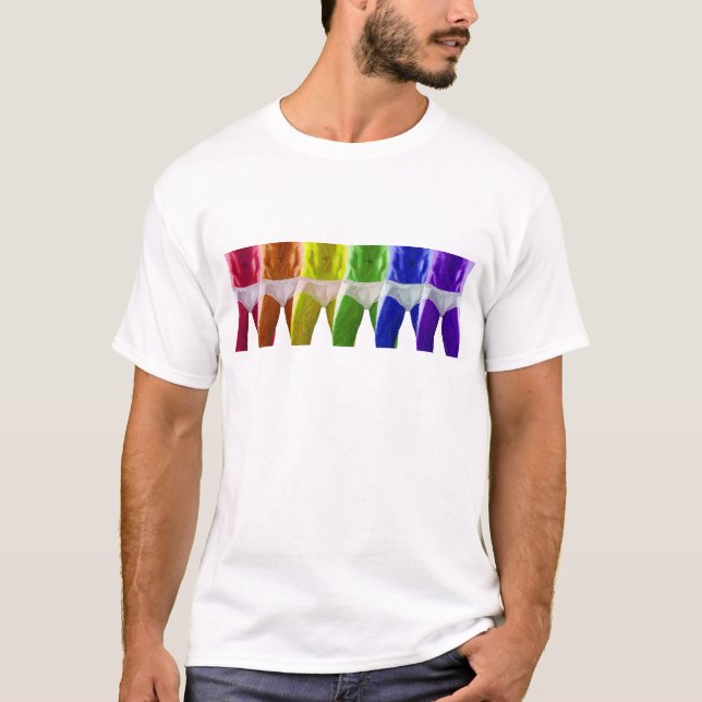 Herr Rainbow Underkläder T-shirt (Framsida)