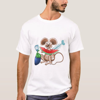 Herr Råtta njuter av sin måltid T-Shirt