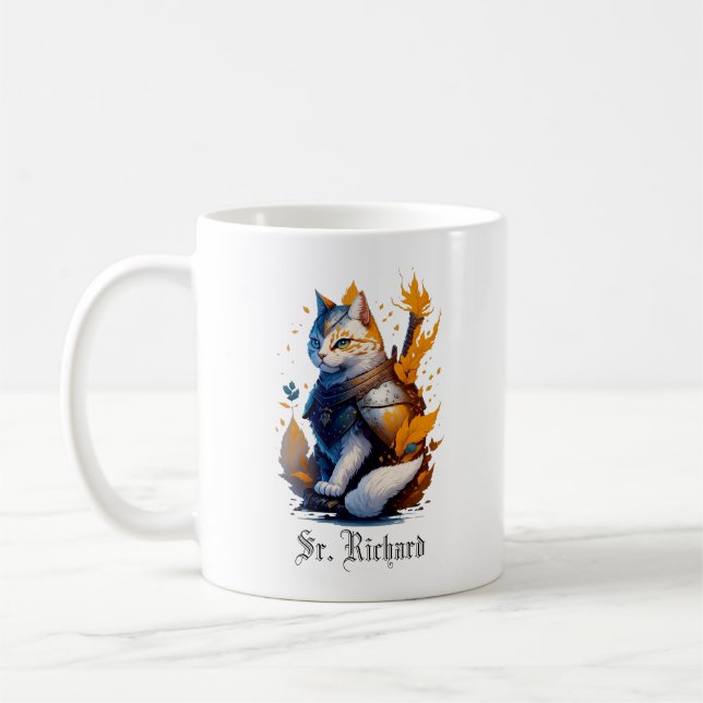 Herr Richard cat knight coola barn Kaffemugg (Vänster)