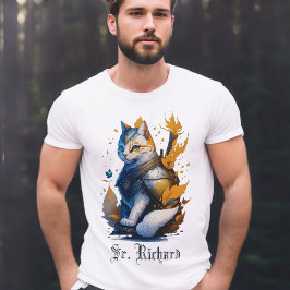 Herr Richard cat knight coola manar T Shirt