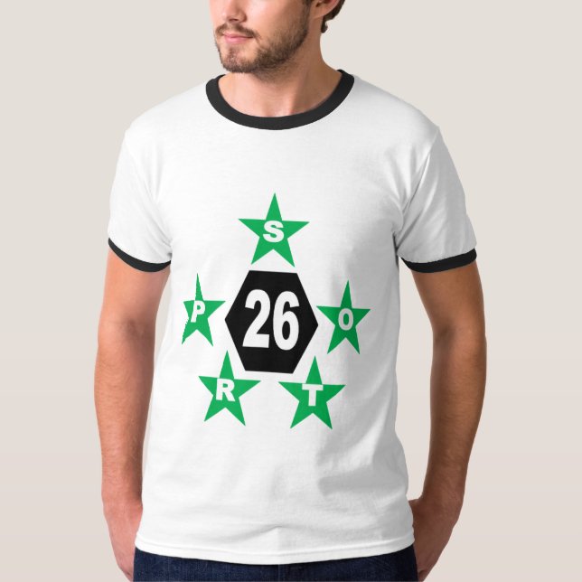Herr Ringer T-Shirt TOP SPORT 26 (Framsida)