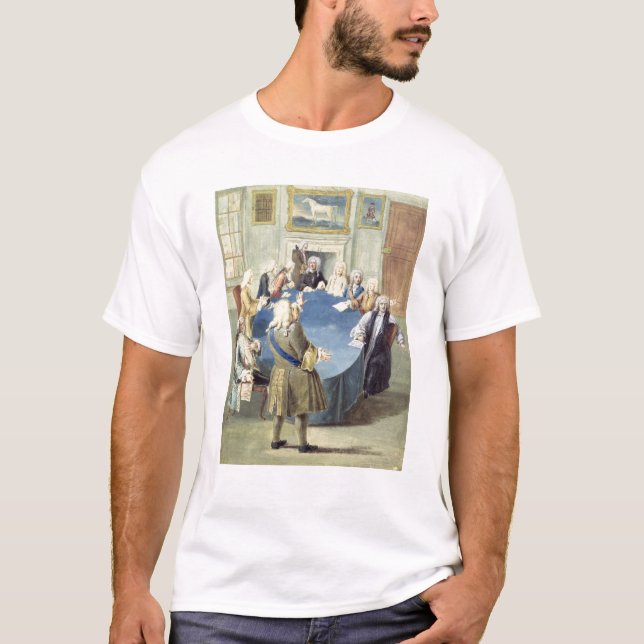 Herr Robert Walpole som tilltalar hans kabinett T Shirt (Framsida)