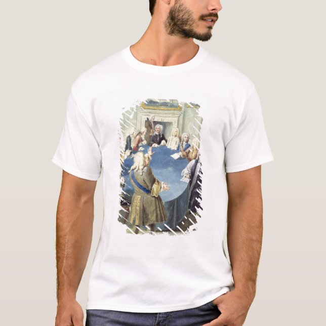 Herr Robert Walpole som tilltalar hans kabinett Tee Shirt (Framsida)