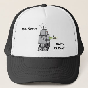 Herr robot truckerkeps