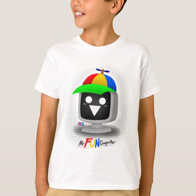 Herr Roliga Datorn i Sprunki 3D T Shirt (Framsida)