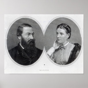 Herr Samuel och Dam Florence Baker, 1866 Poster