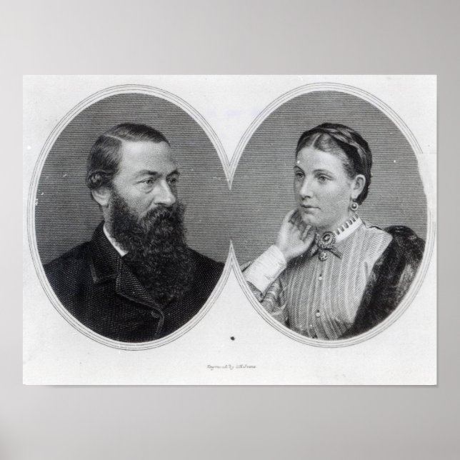 Herr Samuel och Dam Florence Baker, 1866 Poster (Framsidan)