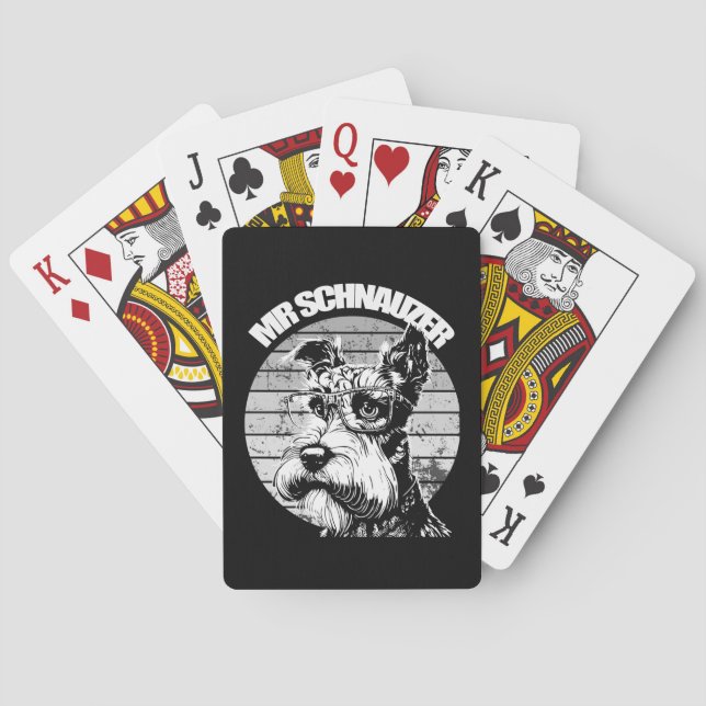Herr Schnauzer Casinokort (Baksidan)