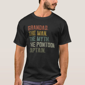 Herr Segelbåt Farfar , Ponton Kläder, Båtliv T Shirt