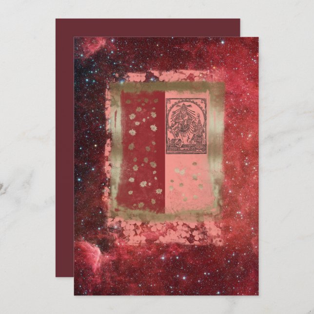 Herr Shiva - Inbjudningskort (Fram/baksida)