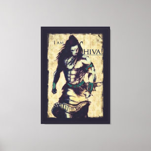 Herr Shiva - Lindad duk Canvastryck