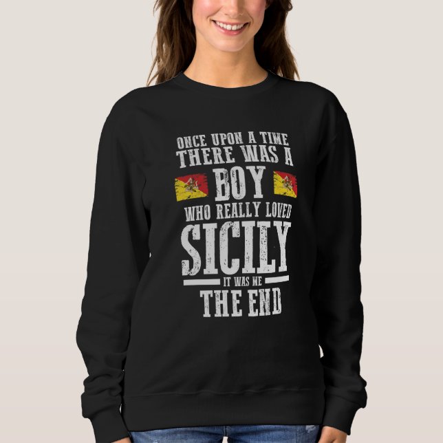 Herr Sicilien Siciliansk Flagga   T Shirt (Framsida)