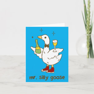 Herr Silly Goose Bröllop Svärmannafest Rolig Kort