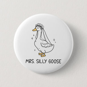 Herr Silly Goose Och Fru Silly Goose Par Matchi Knapp