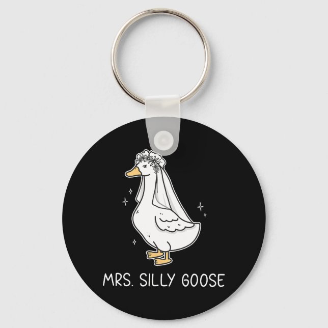 Herr Silly Goose Och Fru Silly Goose Par Matchi Nyckelring (Framsida)