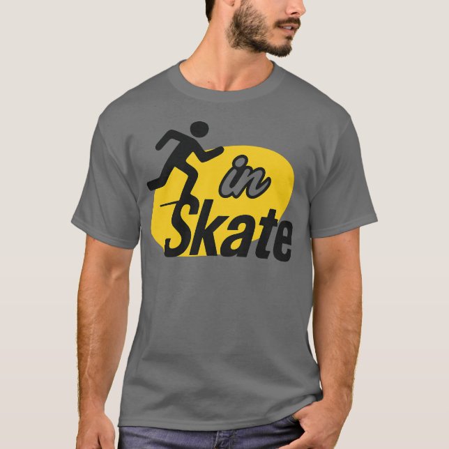 Herr Skate Retro T Shirt (Framsida)