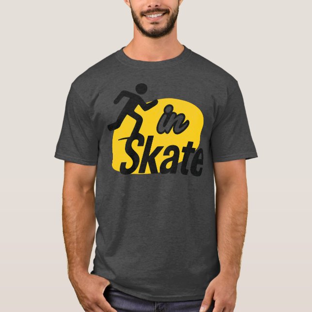 Herr Skate Retro T Shirt (Framsida)
