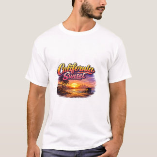 Herr skjorta California solnedgång T Shirt