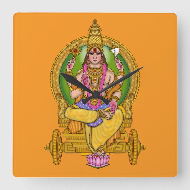 Herr Sol (Surya) astrologisk klocka (Framsida)