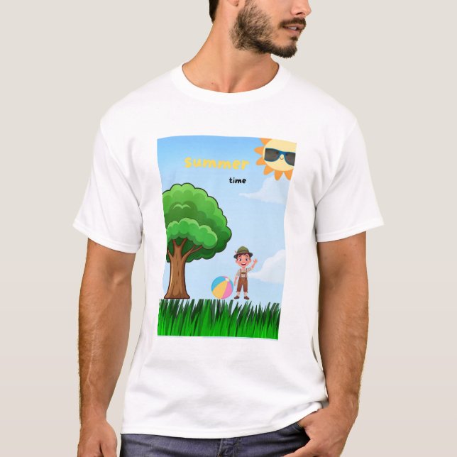 Herr sommar t-shirt (Framsida)