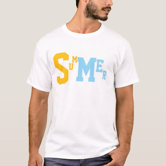 Herr sommar vibes grafisk tee minimalist t-shirt (Framsida)