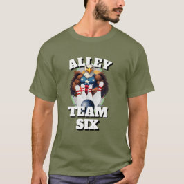 Herr Sport Bowling Rolig Nyhet ALLEY TEAM SIX T Shirt