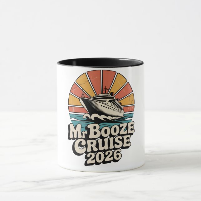Herr Spritkryssning 2026 Retro Vintage Par  Mugg (Center)