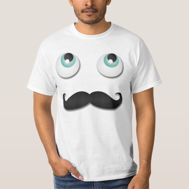 Herr stache t-shirt (Framsida)