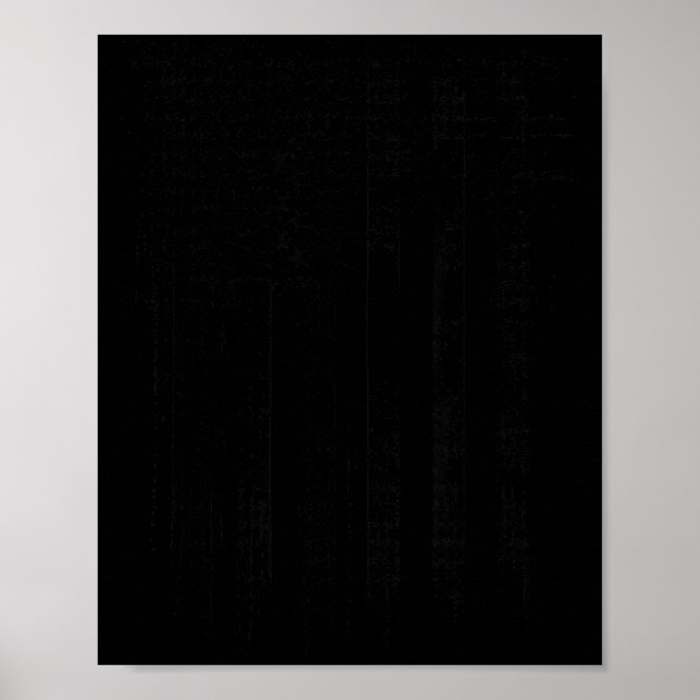 Herr Svart Amerikansk Flagga Vit Poster (Framsidan)